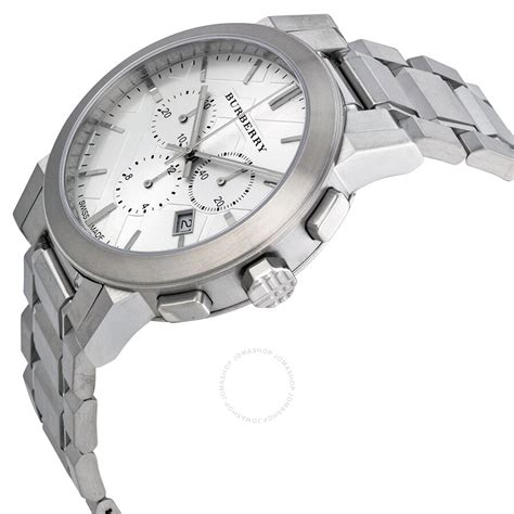 burberry silver watch men|clearance burberry watches.